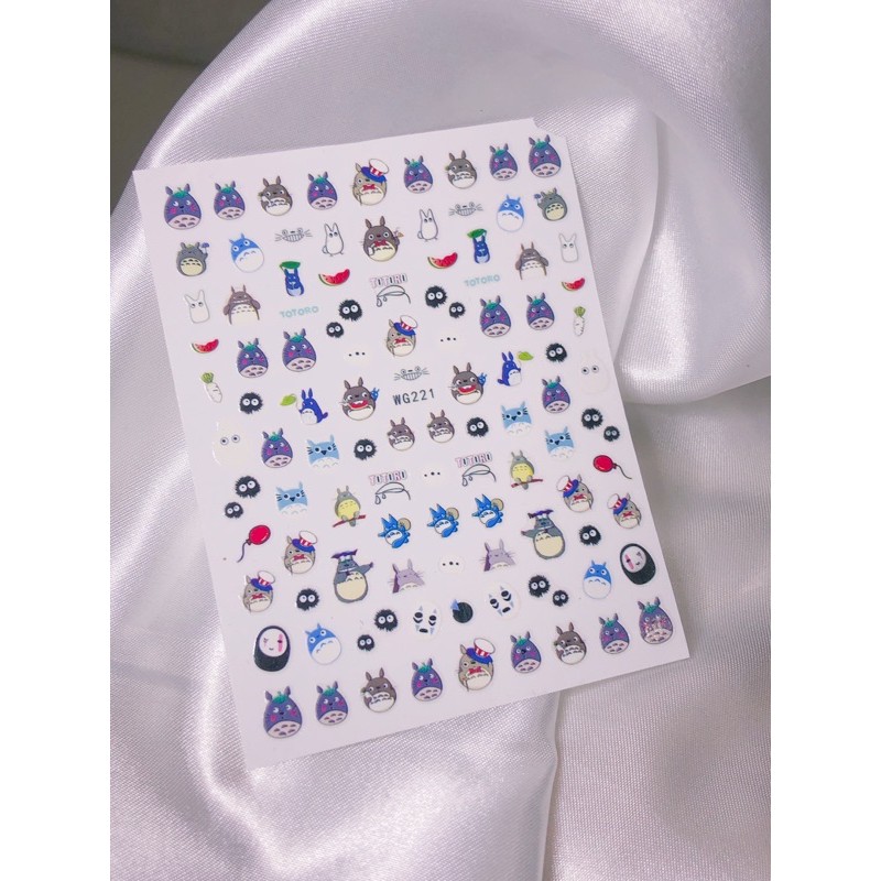 Stiker dán móng hoạt hình