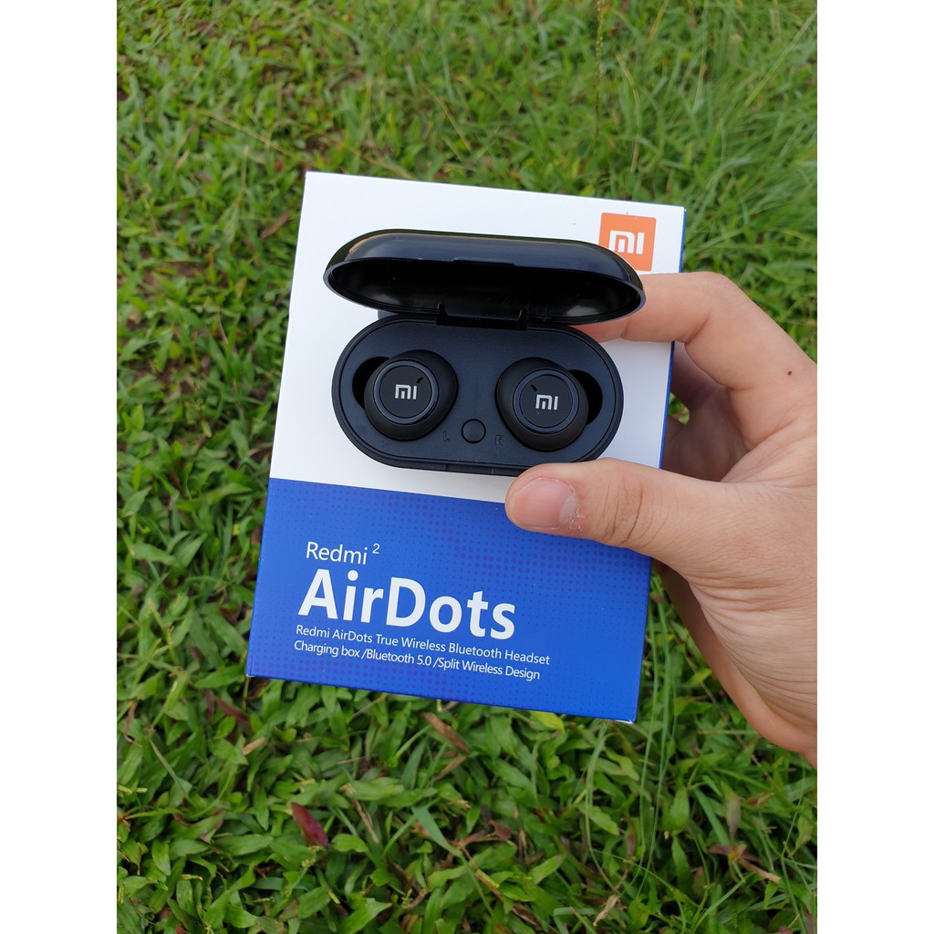 Tai nghe Bluetooth Mini không dây xiaomi Chính hãng redmi 2 Bluetooth 2 Tai Có Dock Sạc Bảo Hành 12 tháng