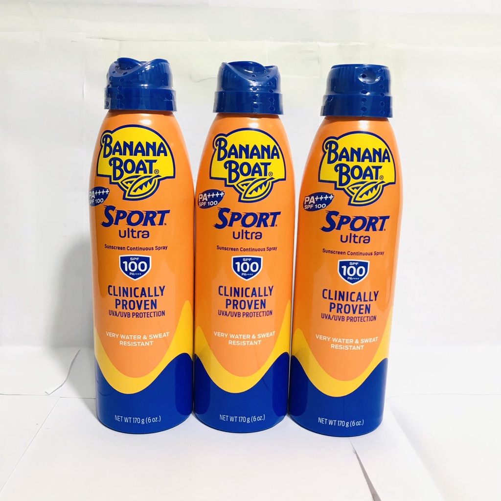 [Hàng New] Chống Nắng Dạng Xịt Banana Boat Sport SPF100 PA++++170G