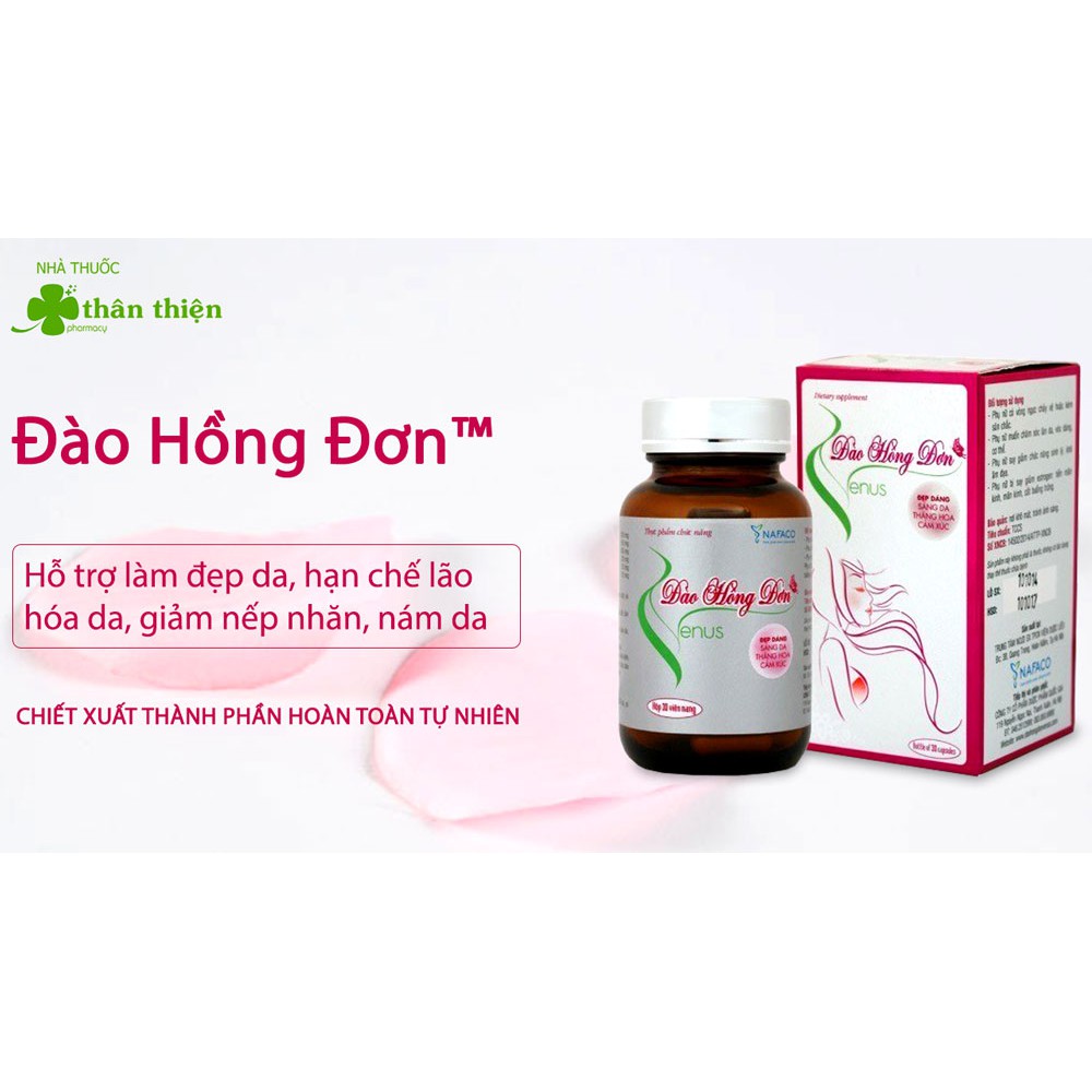 Đào Hồng Đơn Venus – Hỗ trợ làm đẹp da, chống lão hóa