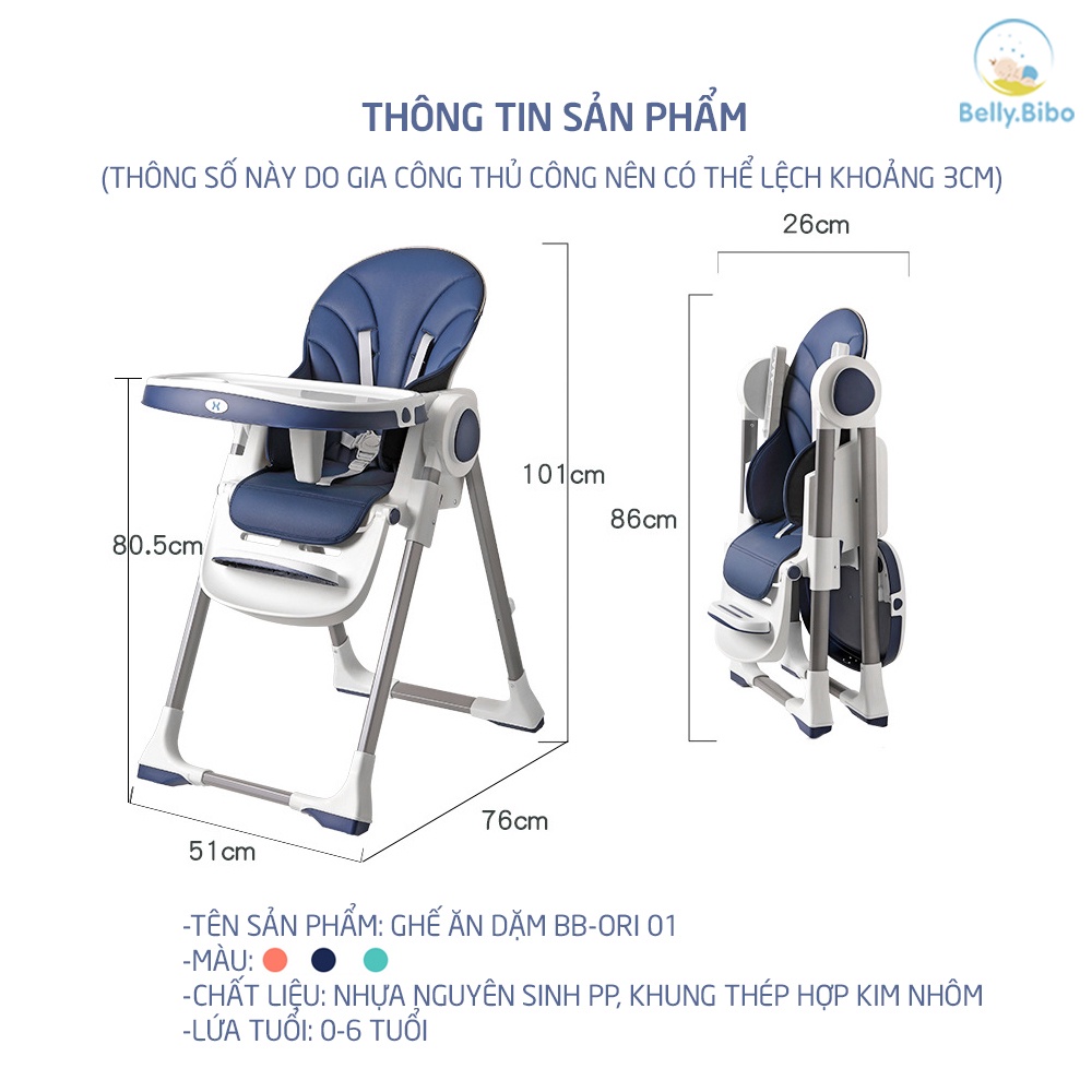 Ghế ăn dặm Cao Cấp BBOri Belly Baby 2022