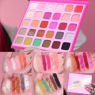 (THANH LÝ) Phấn Mắt Morphe x Jeffree Star Palette. Màu Mắt Hồng, Nhiều Màu