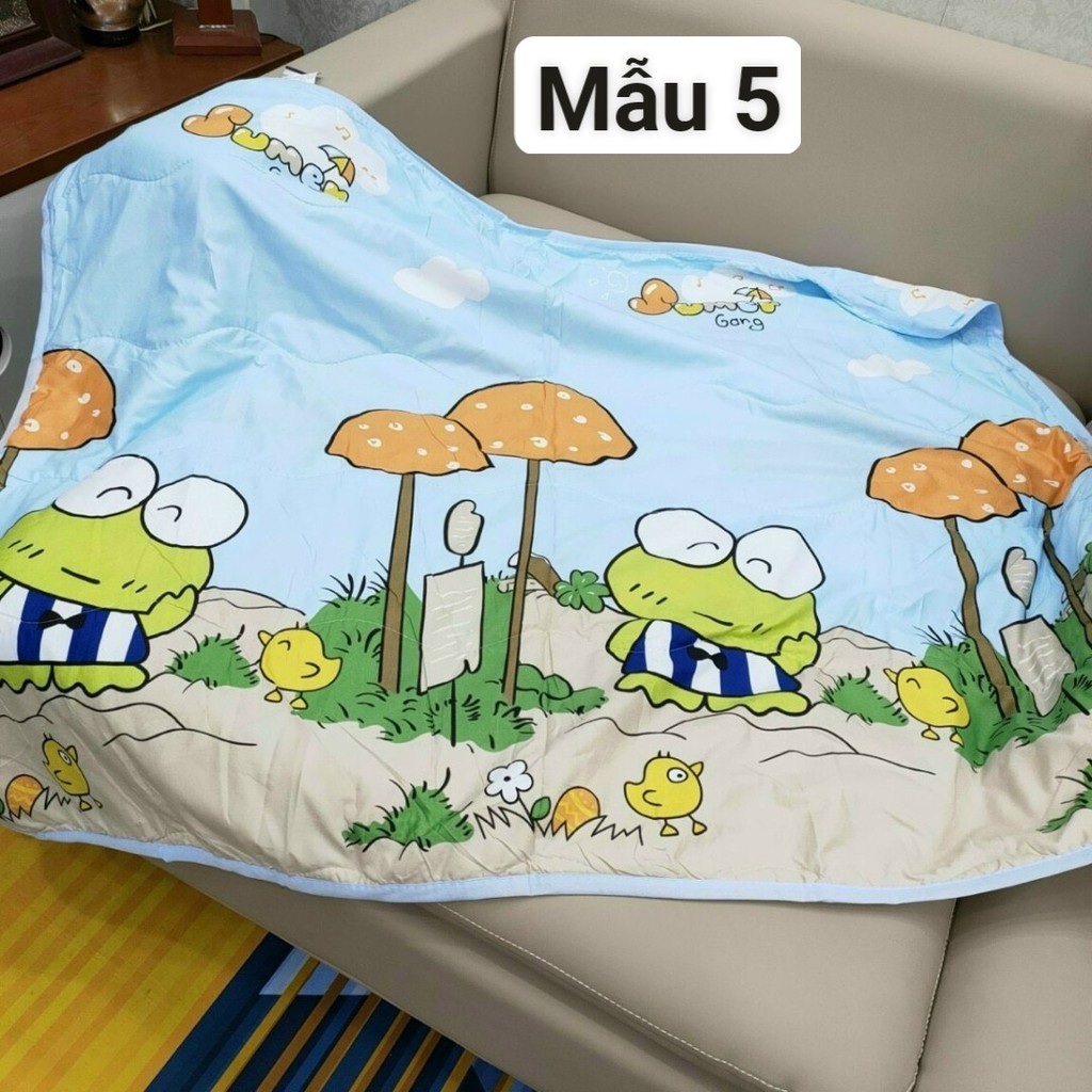 Chăn đũi hè 3 lớp mỏng, thoáng mát cho bé - lót bông. Thích Hợp Bé Mang Đi Học, Đi Chơi, Đi Du Lịch