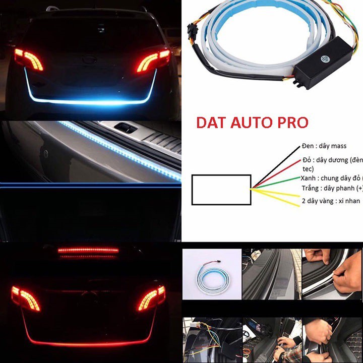 DÂY LED CHẠY AUDI XE MÁY Ô TÔ 1,2M NHIỀU HIỆU ỨNG + CHẾ ĐỘ XI NHAN AUDI CỰC CHẤT LOẠI TỐT