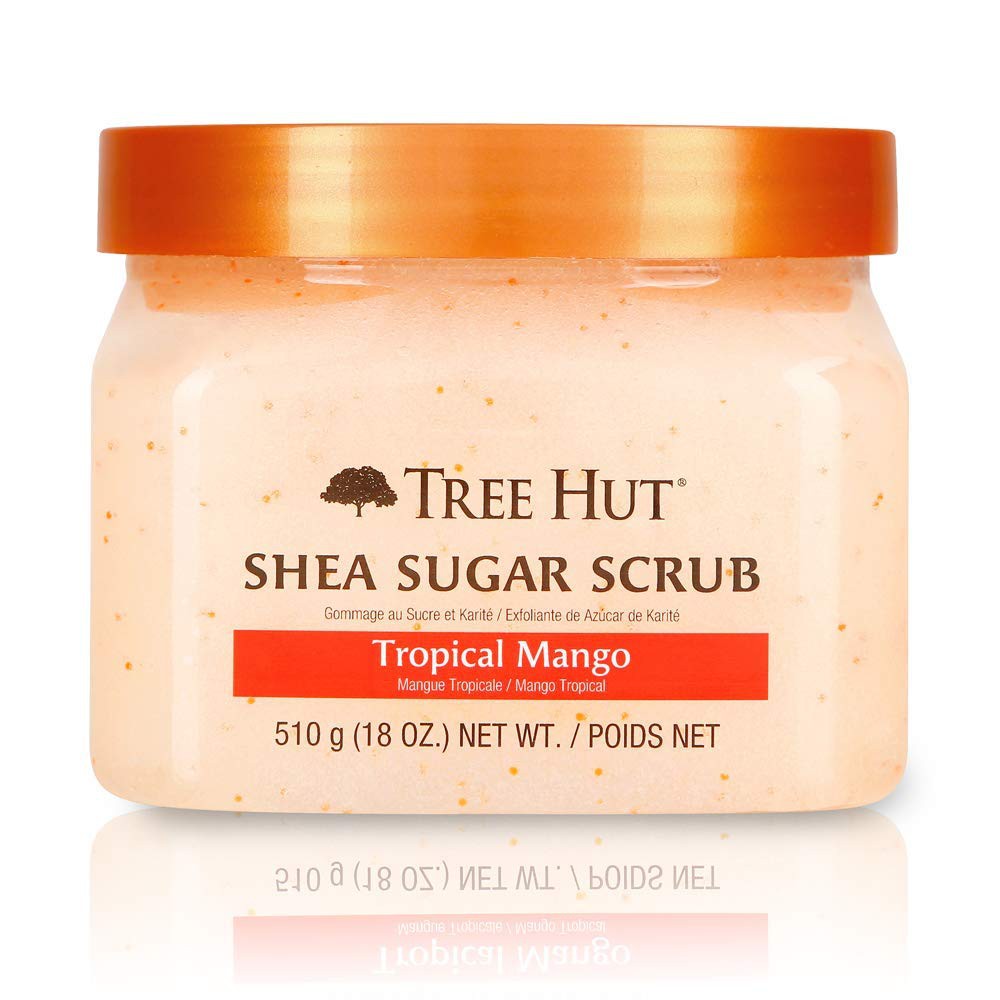 Tẩy Tế Bào Chết body Tree Hut Shea Sugar Scrub Tropical Mango hũ lớn 510gr