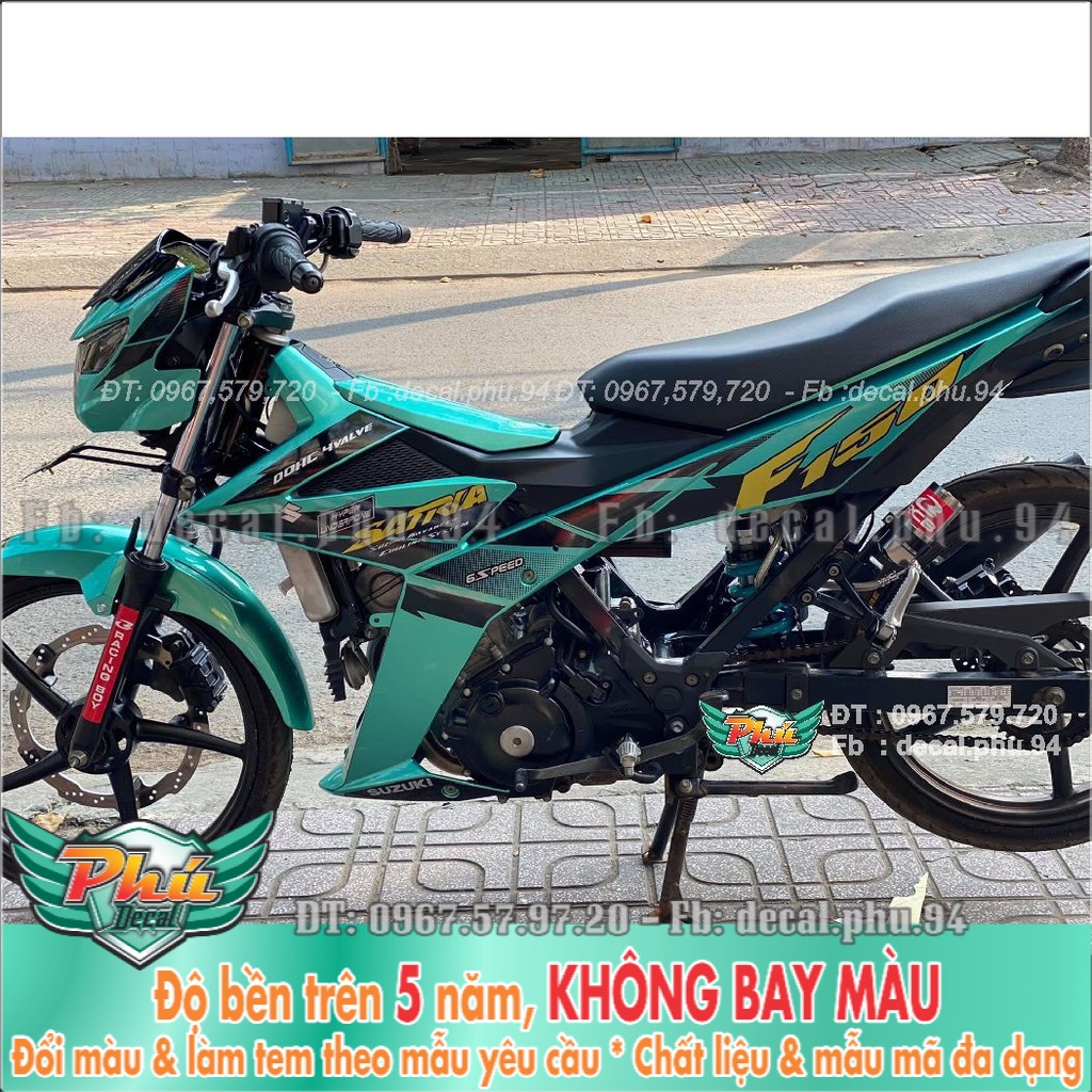 Tem Rời Satria xanh ngọc lục bảo (K) -1