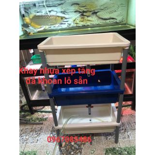 KHAY TẦNG CẢI TIẾN MỚI CÓ LỖ KHOAN THOÁT NƯỚC SẴN