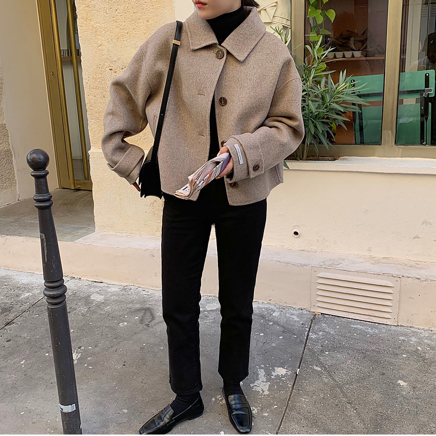 Áo Khoác Nữ Kiểu Dáng Retro Phong Cách Hàn Quốc