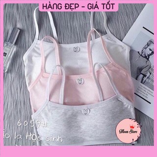 Áo lót cotton hai dây 6059, có mút ngực