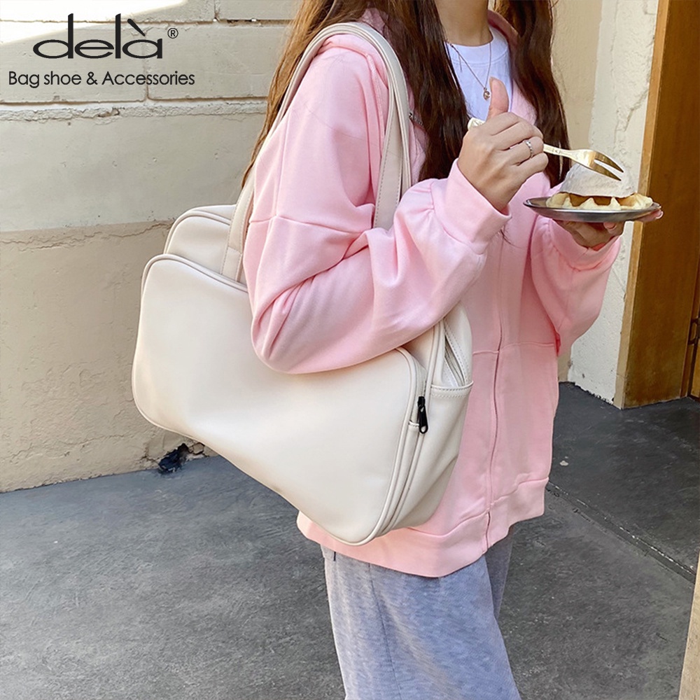 Dela Túi Xách tote Du Lịch Một Bên Vai Sức Chứa Lớn Phong Cách Thu Đông Công Sở Dành Cho Nữ