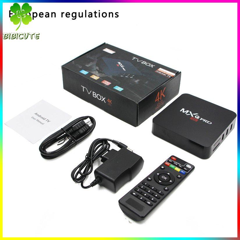 Bộ Tv Box Mxq Pro Android 7.1 Rk3229 Chip 1 + 8g 4k Hd Và Phụ Kiện