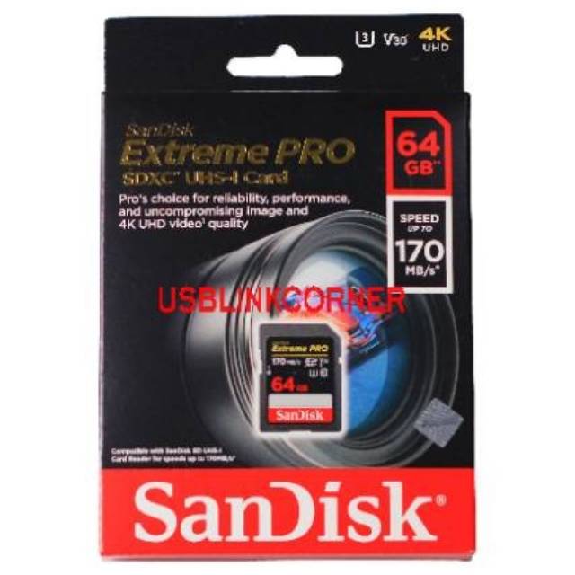 Thẻ Nhớ Sd Sandisk Extreme Pro Sdxc 64gb 170mbps
