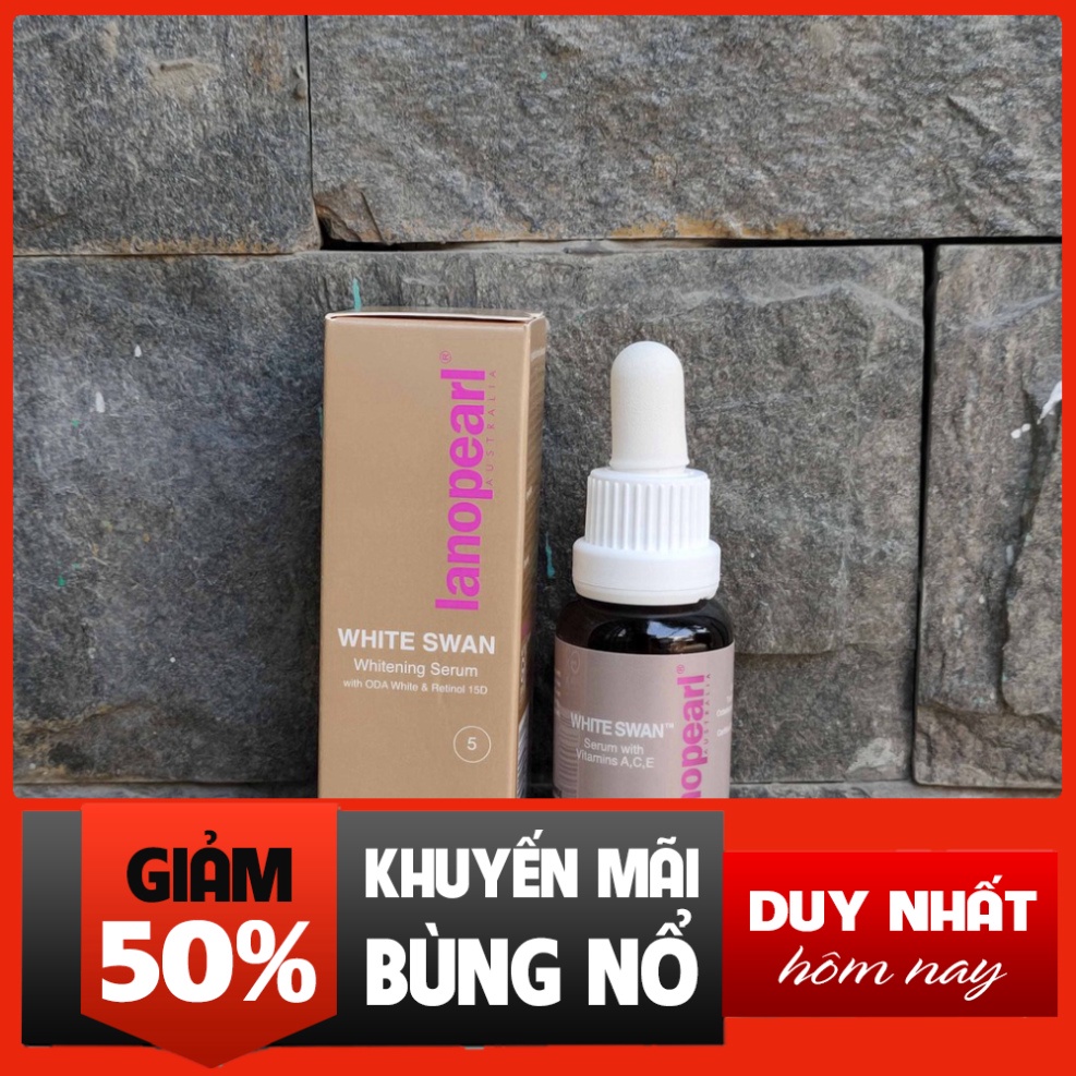 SIÊU ƯU ĐÃI Serum Trắng Da White Swan Lanopearl 25ml - Serum Thiên Nga Trắng Cao Cấp của Úc SIÊU ƯU ĐÃI