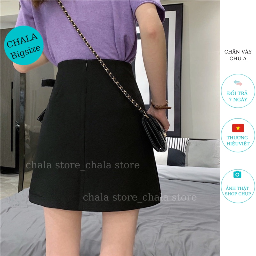 Chân váy chữ A  Chala ngắn công sở lưng cao thời trang nữ mặc đi làm đi học
