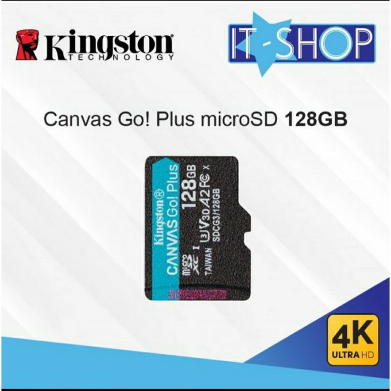 Thẻ Nhớ Kingstone Canvas Go Plus 4k Microsd 128gb | BigBuy360 - bigbuy360.vn