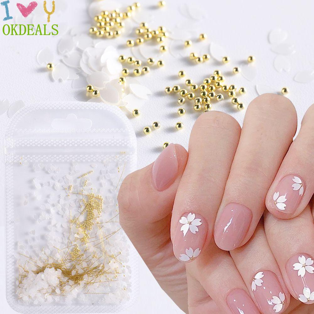 Cánh Hoa Anh Đào Bằng Nhựa Resin Trang Trí Móng Tay Nghệ Thuật Mùa Hè|Cuộn Dây Câu Cá Bằng Thép Chất Lượng Cao