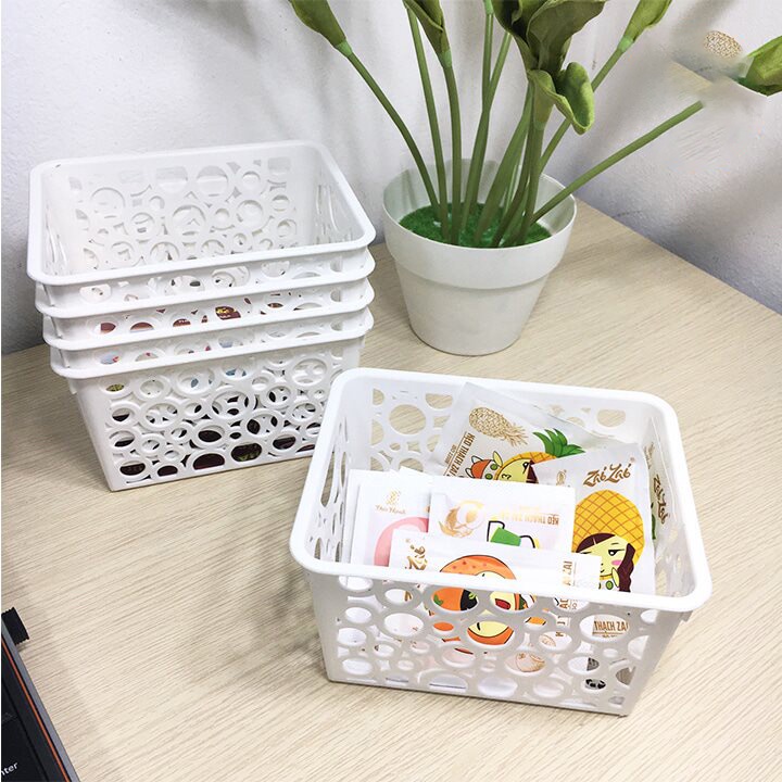 Khay Nhựa Chữ Nhật, Rổ Nhựa A4 B5 Nhựa Việt Nhật Đủ Màu