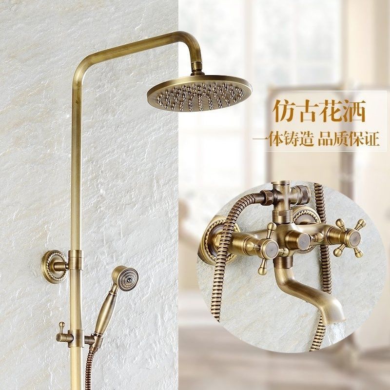 Bộ Sen Cây đứng nóng lạnh đồng giả cổ cao cấp - QM.BSC003
