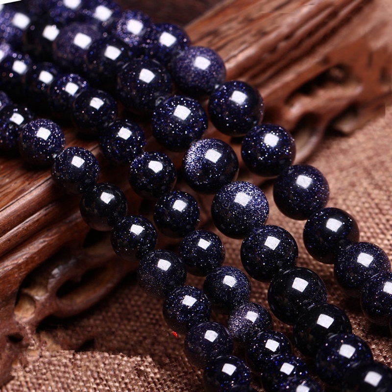 CHARMS Hạt Đá Sa Thạch Xanh Tự Nhiên Kích Cỡ 4mm - 12mm Dùng Làm Trang Sức Thủ Công