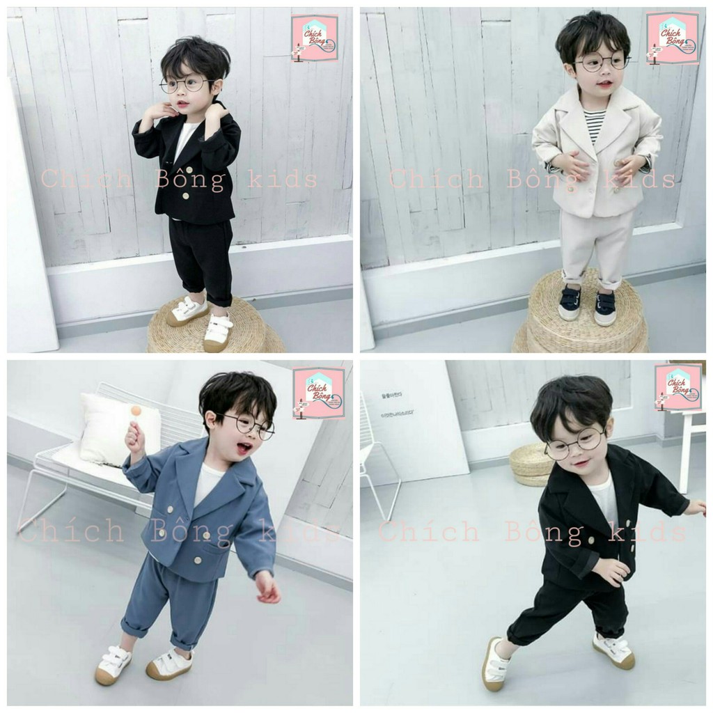 Comple - Vest cho bé trai chất vải tuytsi cao cấp phong cách Hàn Quốc
