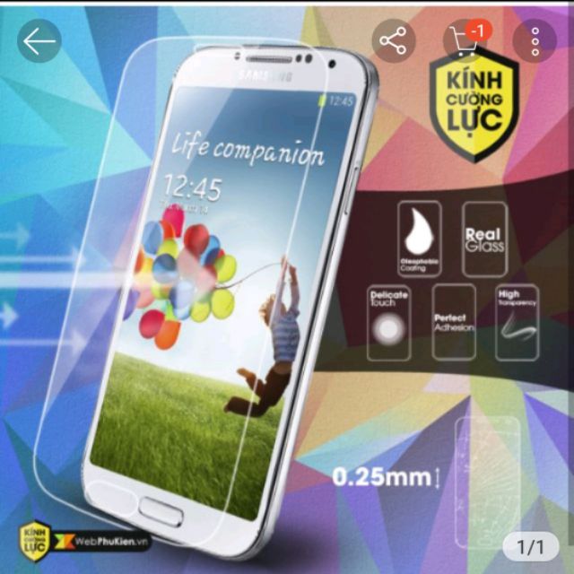 Bộ 2 kính cường lực samsung s4 cao cấp chống vỡ