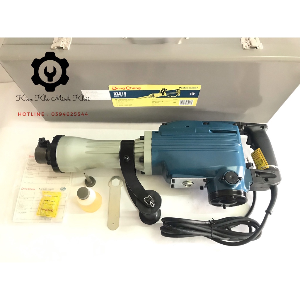 [Chính Hãng] Máy đục bê tông DongCheng DZG15 1240W| Máy chuyên đục phá bê tông (Cam kết lõi đồng 100%)