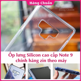Hàng Chuẩn - Note 9 Ốp lưng silicon dẻo trong suốt chính hãng Samsung zin theo máy điện thoại chống va đập xước