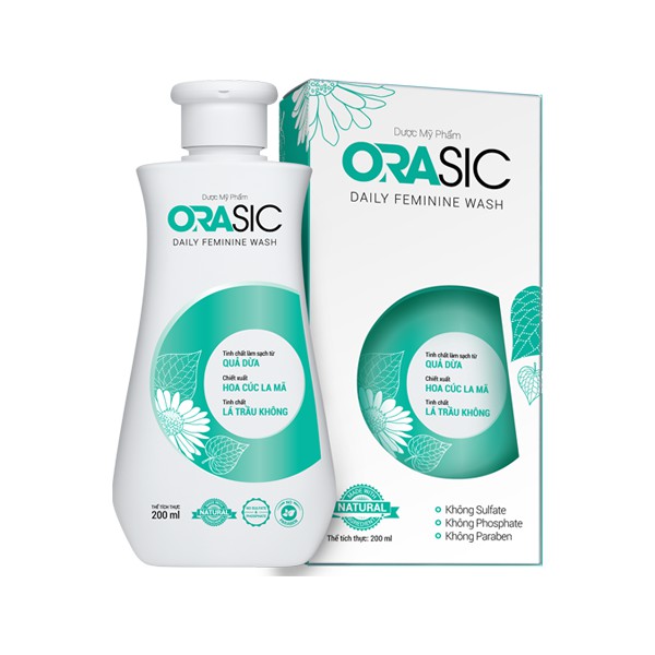 Dung dịch vệ sinh hằng ngày Orasic 200ml- Hỗ trợ ngăn ngừa viêm nấm vùng kín