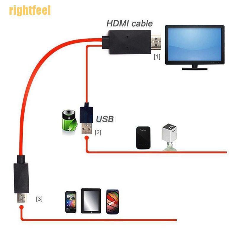 Cáp Chuyển Đổi Micro Usb Sang Hdmi 1080p Hd Tv Cho Điện Thoại Android Samsung