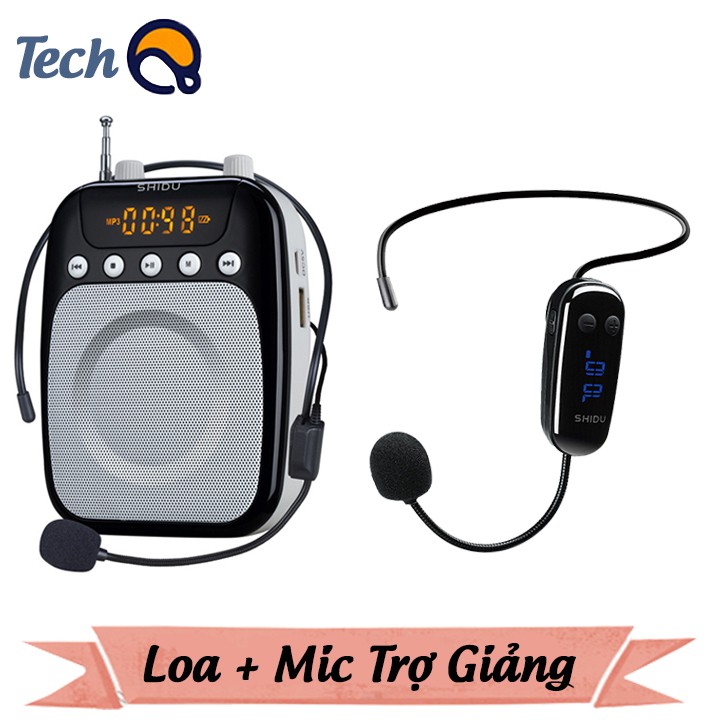 Mic trợ giảng không dây SIDU chuyên nghiệp, mic và loa trợ giảng tiện lợi cho giáo viên có dây và không dây BH 12 Tháng