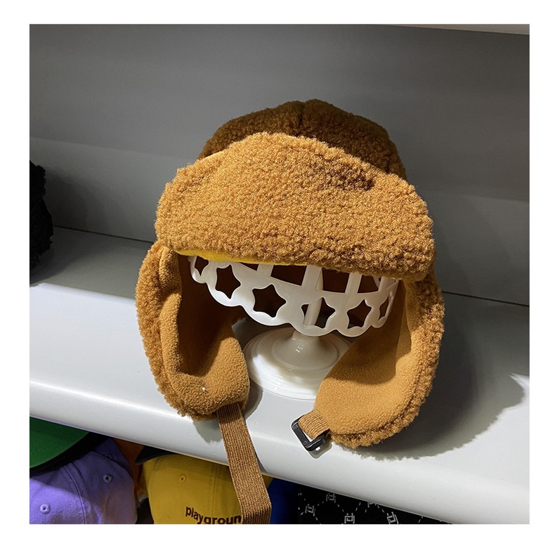 Mũ Len Lông Cừu Bảo Vệ Tai Chống Lạnh Thời Trang Thu Đông Cho Nam Và Nữ