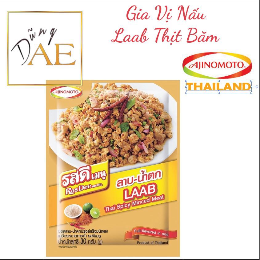 Gia Vị Nấu Laab Thịt Băm Thái Lan - Larb Thai Chính Hiệu 30g