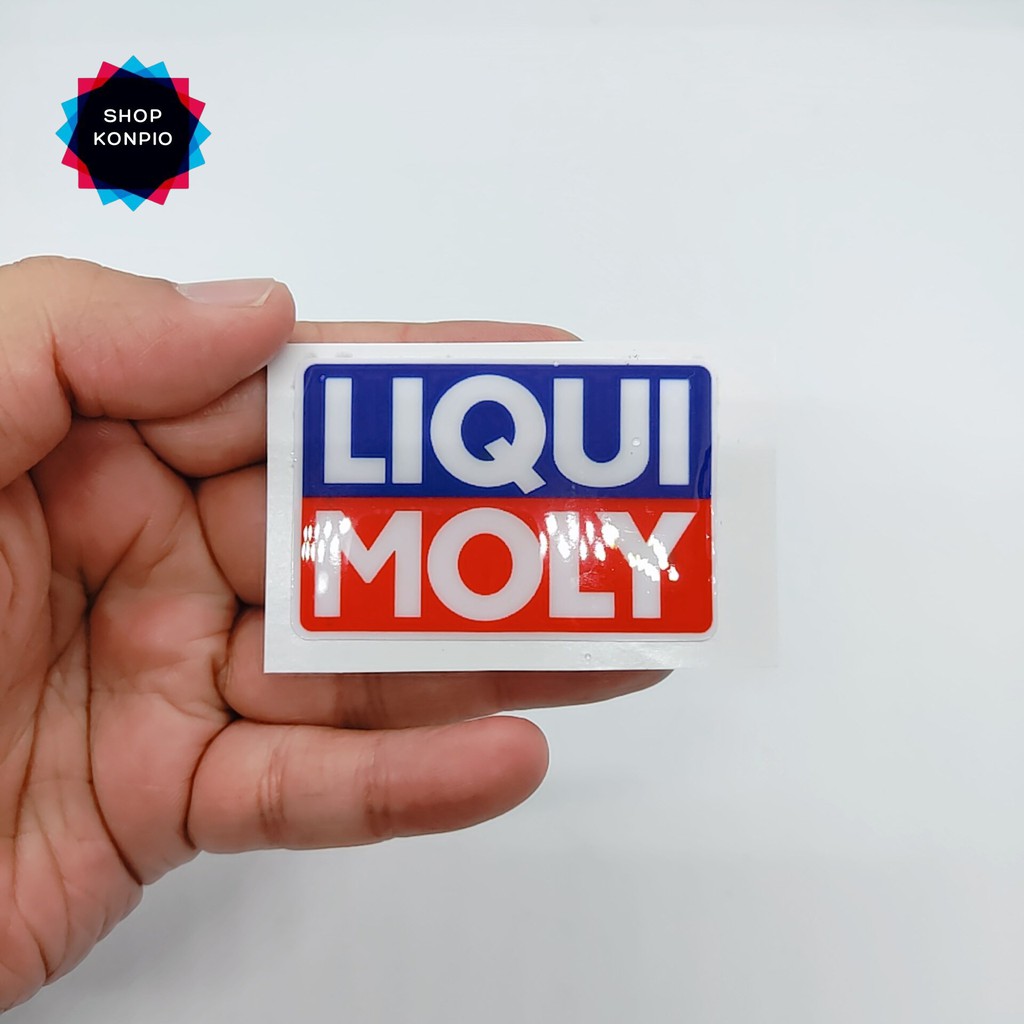 Tem LIQUI MOLY Dập Nổi Cao Cấp Dán Xe Máy, Ô Tô, Mũ Bảo Hiểm, Chống Thấm Nước, Chống Bay Màu