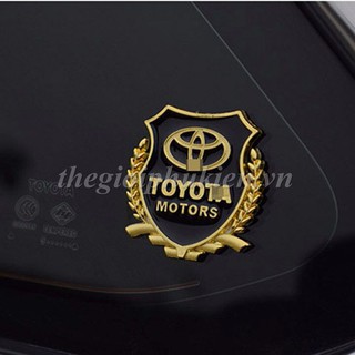 [Hàng nhập khẩu] Combo 2 Logo dạng Bông lúa theo xe Toyota