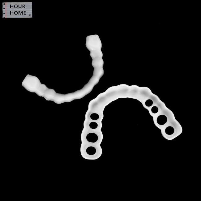 [Hàng mới về] Cặp miếng bọc răng hàm trên và hàm dưới tái sử dụng được đem lại hàm răng trắng sáng