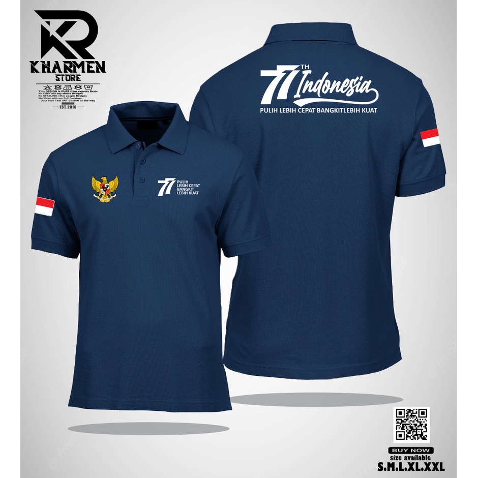 Áo Sơ Mi Polo Cổ Bẻ Diragayu HUT RI 77 INDONESIA Nhanh Hơn V2 Thiết Kế Trung Tâm Mới Nhất