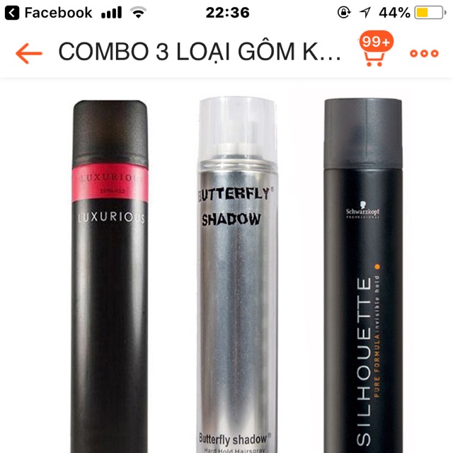 Combo 3 lọ gôm xịt tóc