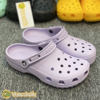 [HÀNG XỊN] Dép CROCS CLASSIC CLOG Nam Nữ màu Tím, Siêu Mềm Nhẹ và Êm Ái, chống trơn trượt, đi mưa - Vua Cá Sấu
