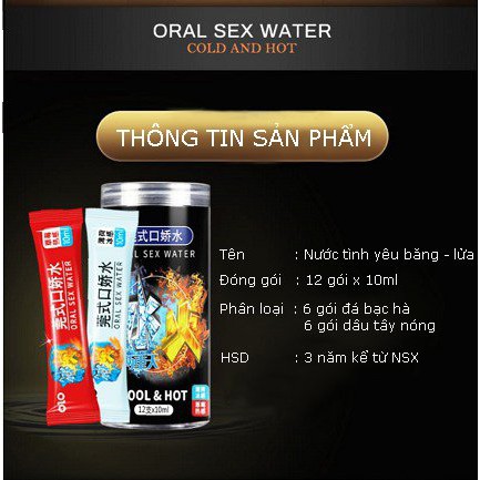 NƯỚC TÌNH YÊU BĂNG LỬA ORAL SEX WATER OLO
