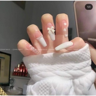Nailbox trắng phối màu