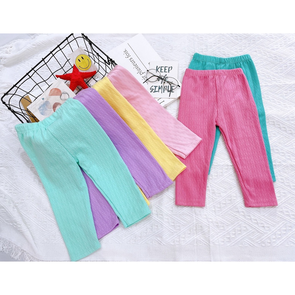 Quần legging dài cotton len co dãn bé trai bé gái chất liệu mềm mại ấm áp  Ảnh thật Rio chụp hàng có sẵn kèm video