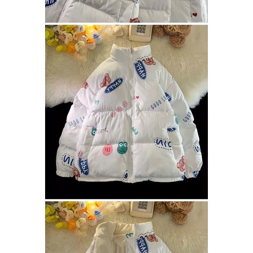 Áo khoác phao dày mang được hai mặt hàng đẹp QC