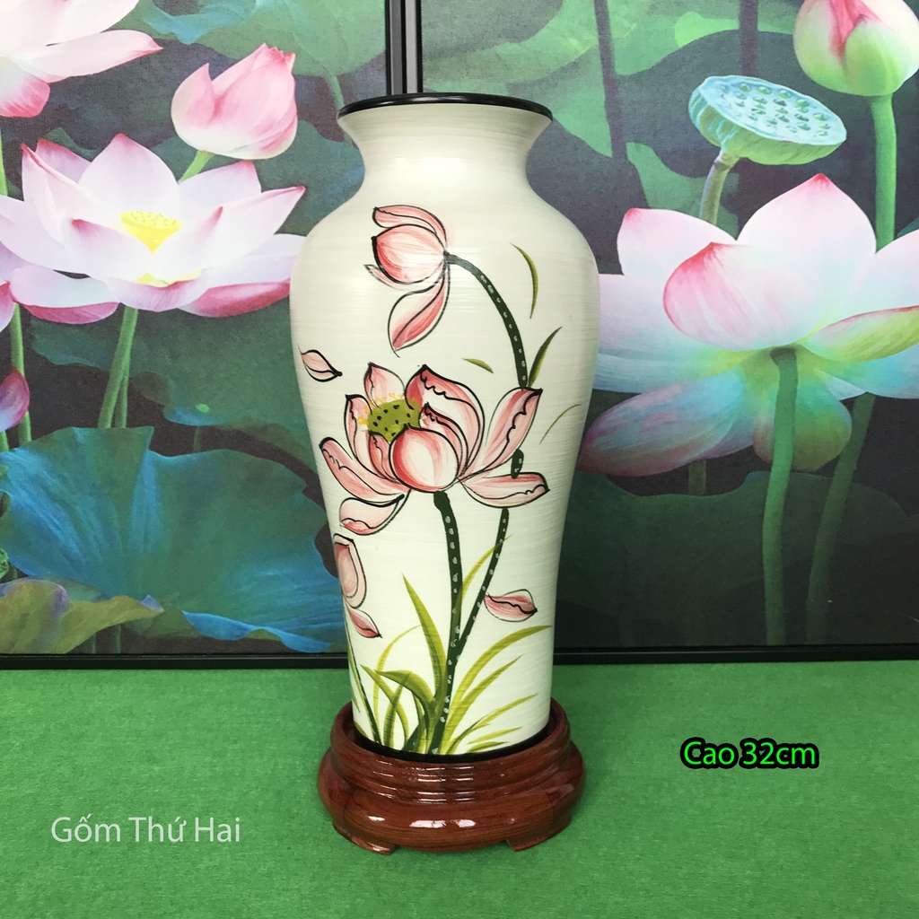 Đế Gỗ Có Chân Chuyên Dùng Kê Bình Phong Thuỷ Bát Tràng