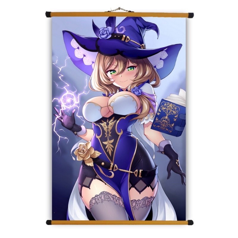 Poster Vải Lisa Genshin Impact