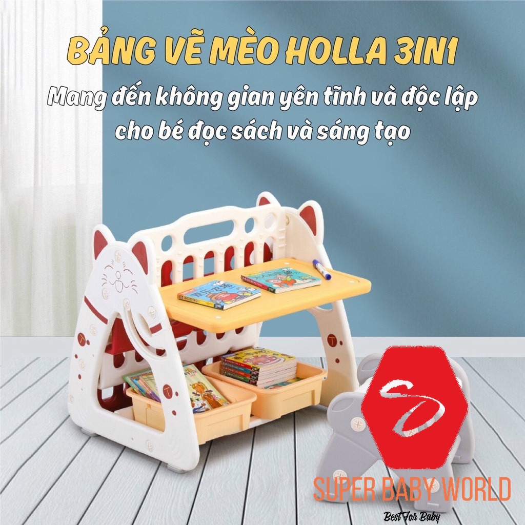 Bảng vẽ mèo Holla 3in1