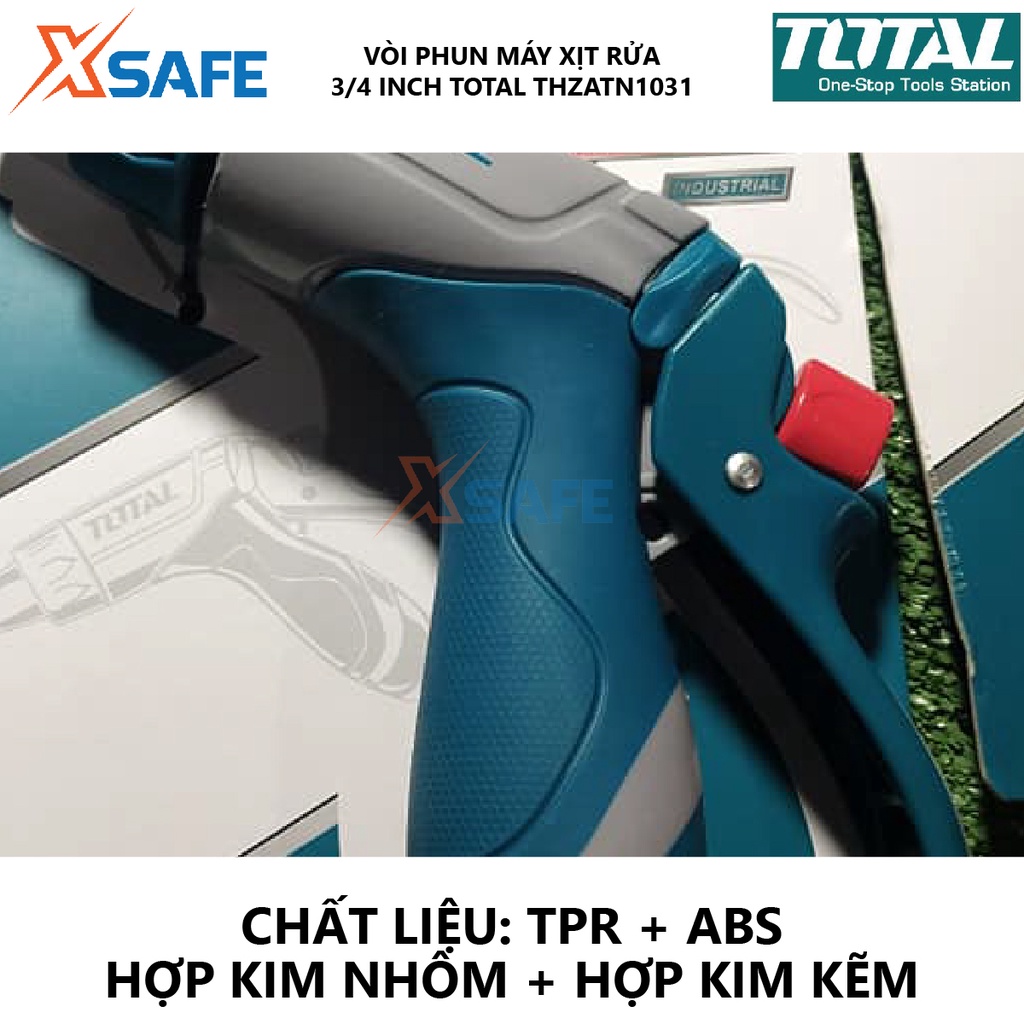 Vòi phun máy xịt rửa TOTAL THZATN1031 3 tia Kích thước 15*3.59*17.5cm, kích hoạt 3 chiều điều chỉnh