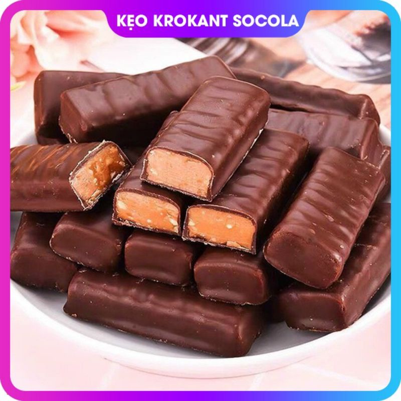 Kẹo Tím Krokant Socola Hạnh nhân Nga gói 180g,500g