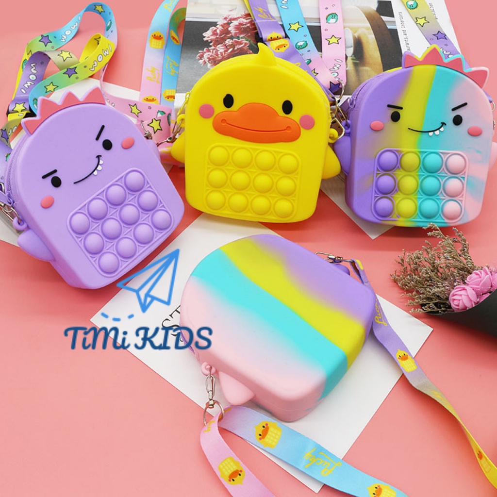 MẪU MỚI 2023 Túi đeo chéo pop it cho bé phiên bản giải tỏa căng thẳng đủ mẫu