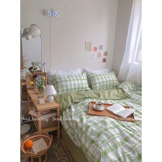 [ VIDEO THẬT] SET POLLY COTTON XANH KẺ SỌC XINH XẮN