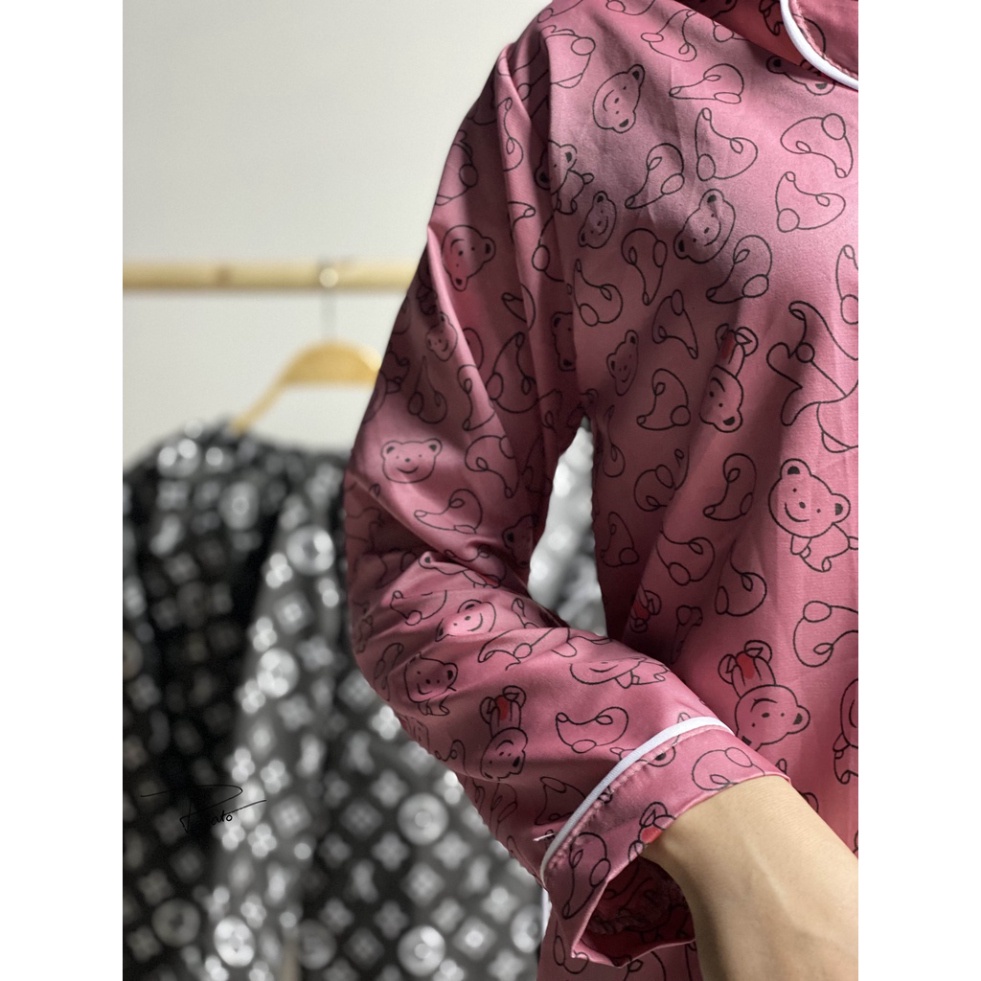 Bộ pijama kate form chuẩn, nhiều mẫu mã dễ thương áo dài quần dài chất kate loại 2 (ảnh thật shop chụp) | BigBuy360 - bigbuy360.vn